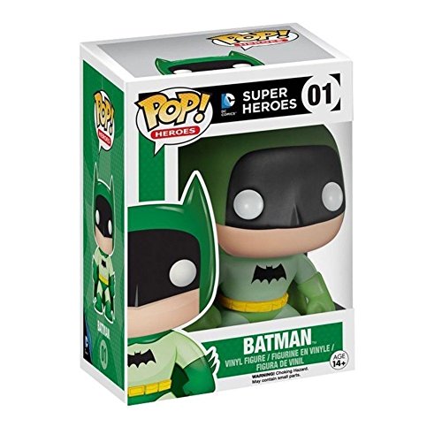 Toy - Pop - Vinyl Figure - Batman - 75Th Anniversary - Green - Ee Exclusive (Dc Comics)