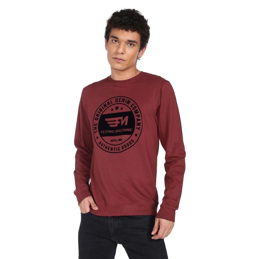 flying machine Men's Regular Fit Sweatshirt| Printed-picture-52