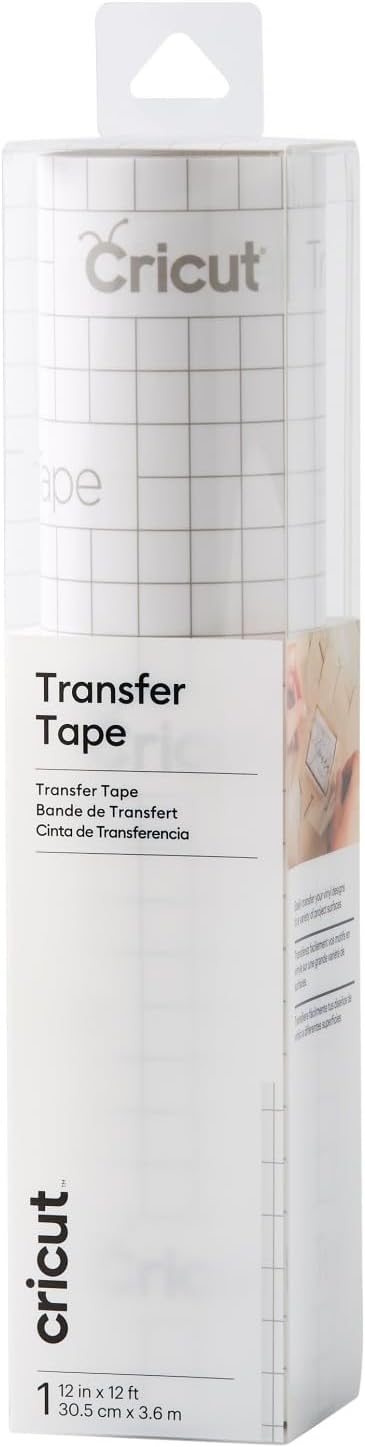Transfer Tape - 1ft x 12ft - Easy Transfer Adhesive Sheet for Vinyl Projects - Compatible with Most Vinyl Types - Clear