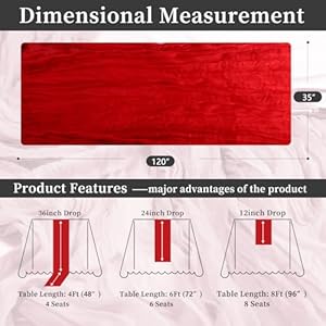 12 Pack Christmas Red Cheesecloth Table Runner 10 ft Long Boho Gauze Table Runner Rustic Cheese Cloth Table Runner for Wedding Dinner Baby ShowerChristmas Red 4 12p