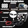MOVOTOR LED Search Light Wireless Remote Control 360 Rotating Searchlight with Strong Magnetic Base&Permanent Mount Automatic Search LED Truck Spot Light for Boat Marine SUV Farm Field
