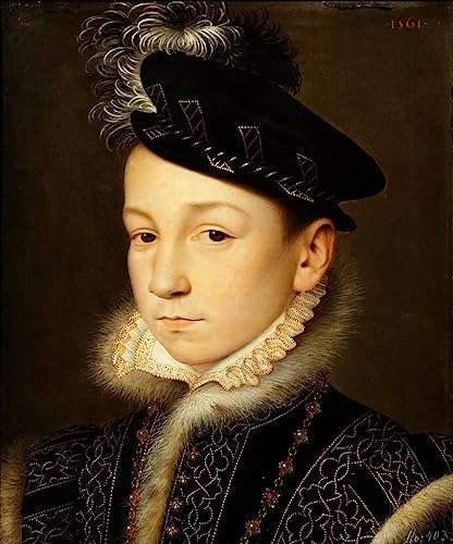 Portrait du roi Charles IX de France de François Clouet affiche dart haut de gamme