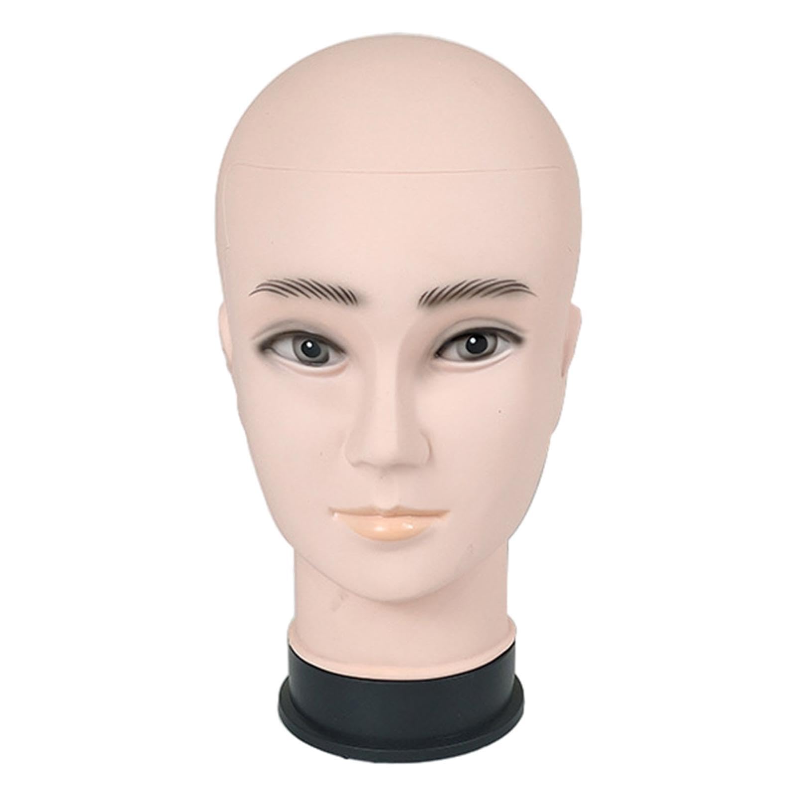 AUYXSSZ Male Bald Mannequin Head Portable Stylist Hat Displays Accessories In Salons And Shops Mannequin Head With Ears Headwear Display Props At Stores Male