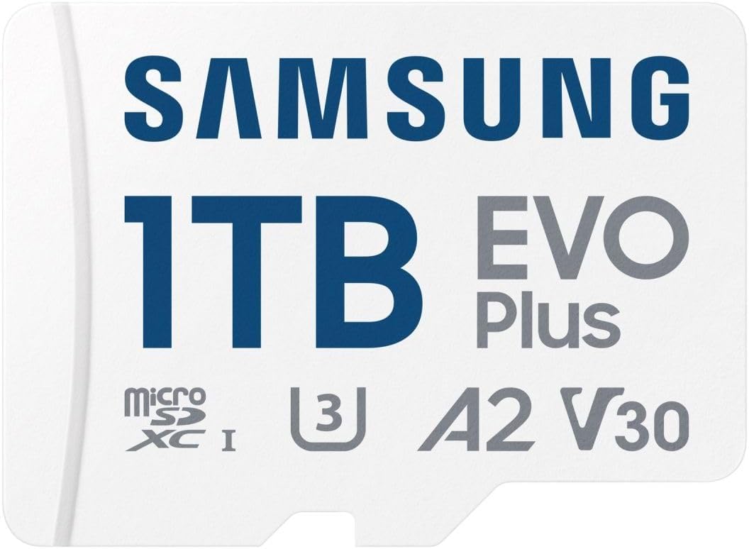 1000 GB Samsung EVO Plus UHS-1 (U3) microSD Kart ve Adaptör