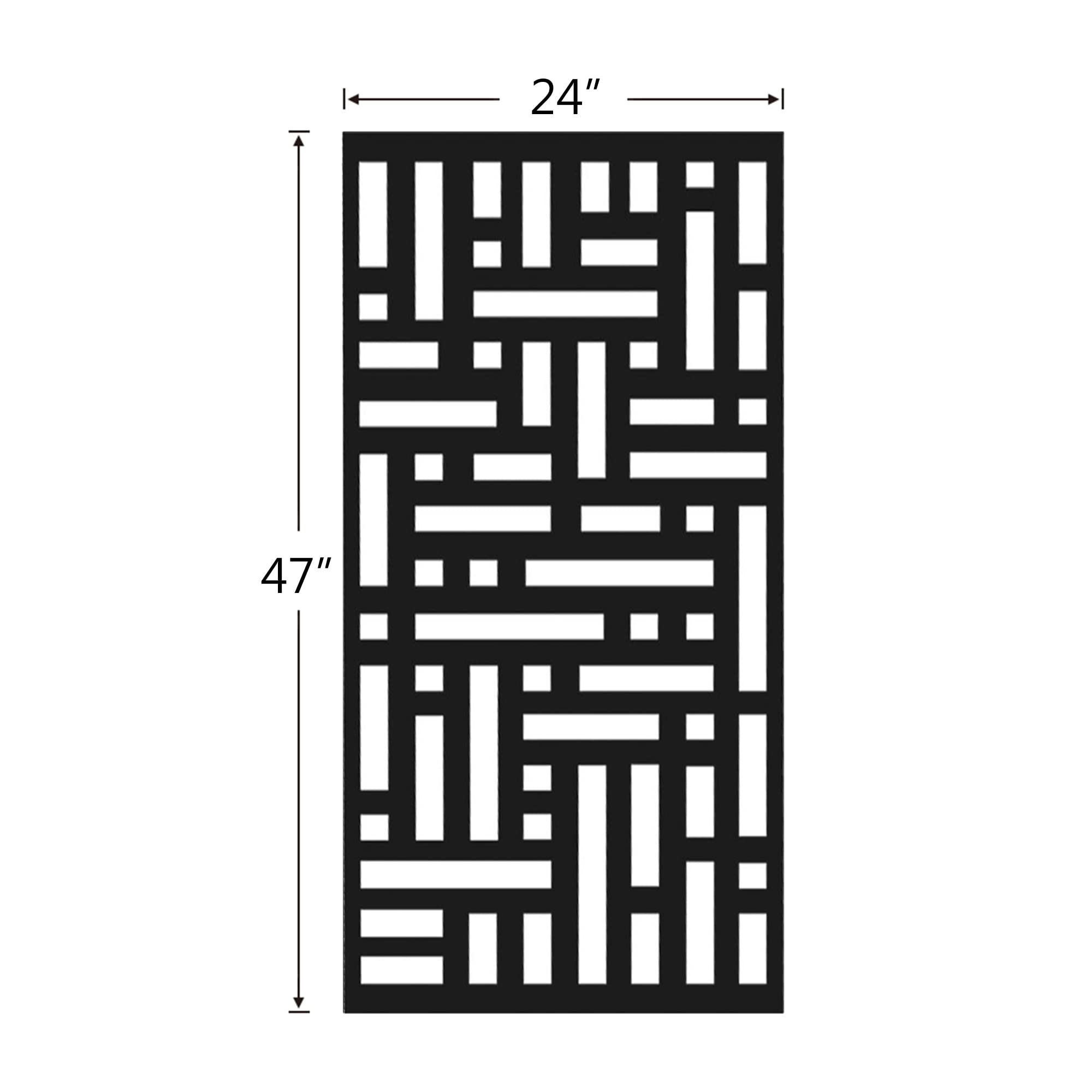 Elevens Outdoor Privacy Screen Metal Privacy Screen,Decorative Privacy Screen Panel Indoor/Outdoor Divider for Your Garden Patio Backyard(Single Panel 47"x24"-Streets)