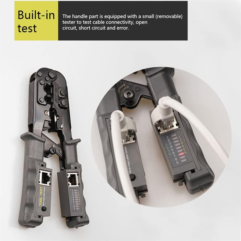 2 In 1 Network LAN Cable Plier Tester Single Wired Multi-wired Cable Crimping Stripping Cutting Tool
