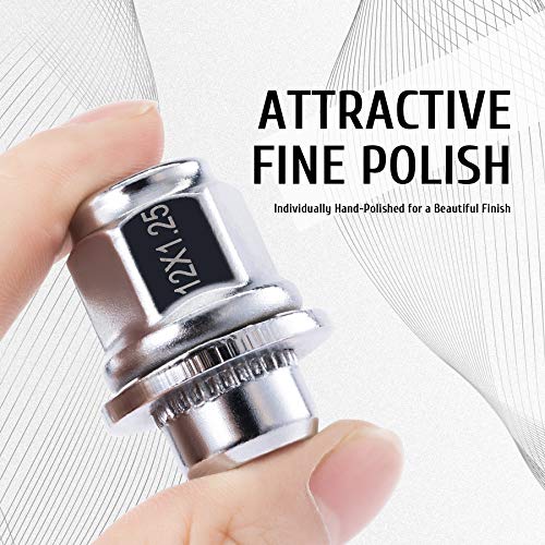 Omt M12X1.25 Lug Nuts, 12X1.25Mm Wheel Lug Nuts Compatible With Infiniti Q70 Q45 Q50 G37 I30, Nissan 350Z 370Z 200Sx, Subaru Forester Brz Outback Wrx Legacy, Mag Lug Nut With Washer, Set Of 20 #TOP5