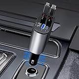 【UNIVERSALE VEREINBARKEIT】Erleben Sie schnelles und effizientes Laden mit diesem USB-Autoladegerät. Seine Kompatibilität mit iPhones und Android Smartphones macht es zu einer vielseitigen Option für alle Benutzer. Die intelligente Steuerungs-Shunt-Technologie sorgt dafür, dass Ihre Geräte mit maximaler Leistung geladen werden und Sie auch unterwegs in Verbindung bleiben.