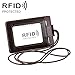 Produktbild WXX KB153 Antimagnetic RFID Leder Kartenhalter Ausweis mit Lanyard (Schwarz) (Color : Coffee)