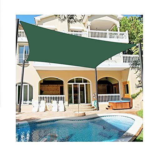 Velas de sombra para cenador exterior toldo verde rectangular de jardín