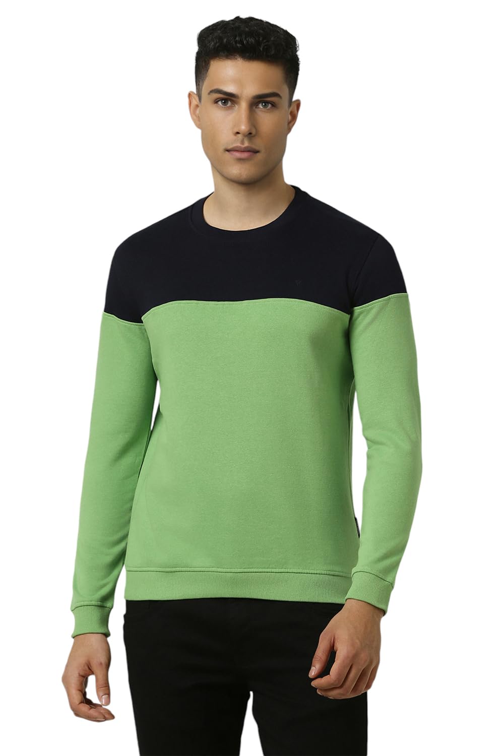 van heusen Men Green Print Crew Neck Sweatshirt-picture-46
