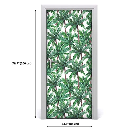 Papier peint sur la porte mural Magic-Stick palmier 85x200 - 3