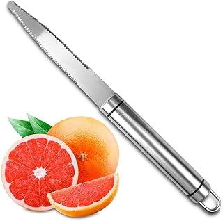Grapefruit Knife Curved Serrated Blade – Stainless Steel Fruit Cutter and Slicer – Small Kitchen Knife for Citrus, Oranges, Lemons – Handy Kitchen Gadget for Easy Fruit Peeling and Cutting