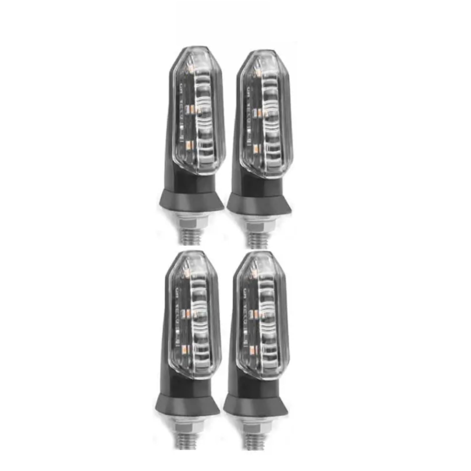 Per Z800 Per Z400 Per Z1000SX Per Z900RS ZZR600 Per Z250 Per EX250 EX300 2 Fili Indicatori Di Direzione Anteriori Posteriori Lampeggiatore Luci Di Guida 8mm(Clear,4pcs)