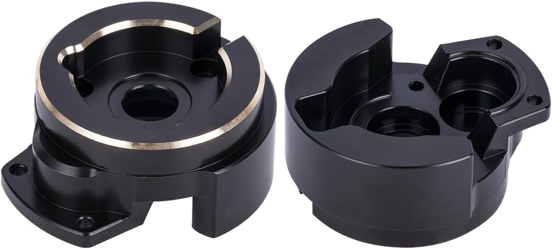 Black Heavy Brass Portal Front Cover Weights 206g for 1/10 RC Crawler Vanquish VS4-10 Phoenix F10 Axle LCG Upgrade Parts