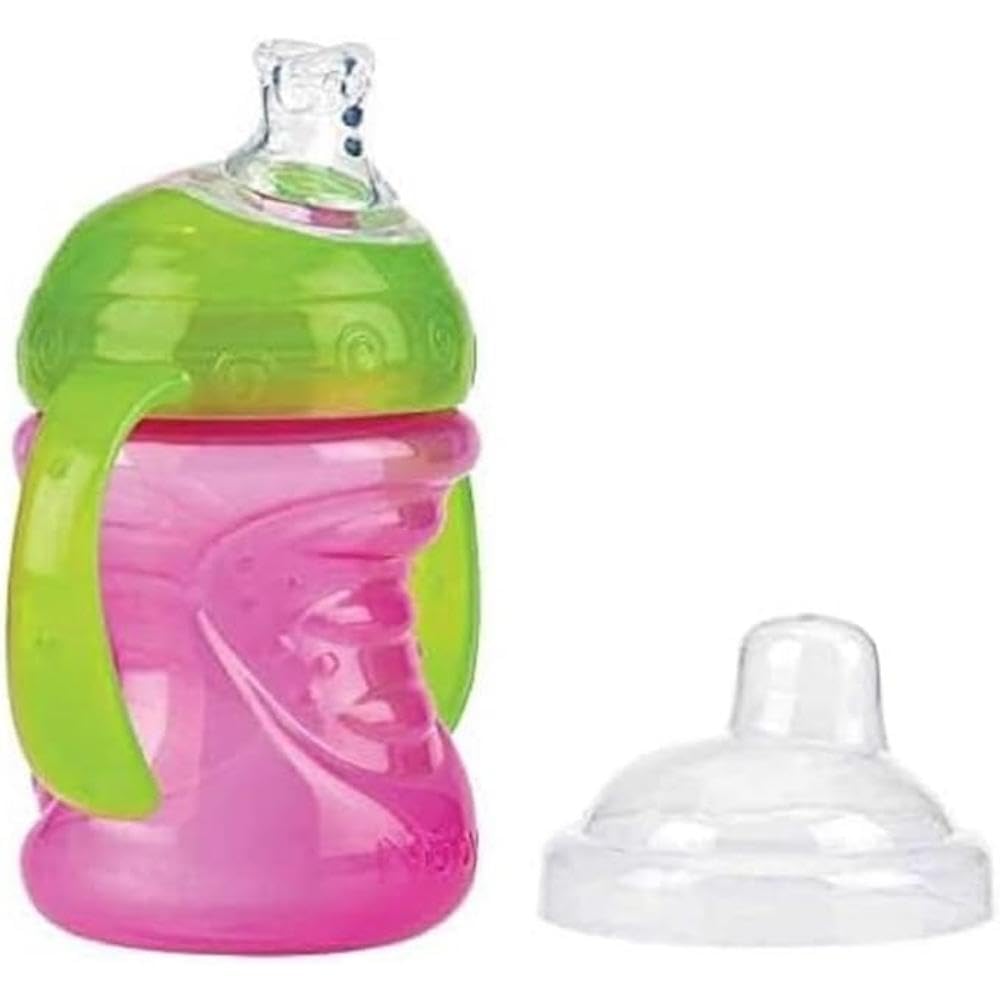 Nuby Tazza Swirl antigoccia, a partire da 6 mesi, colore inviato a caso, 240 ml