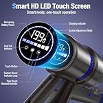 Cordless Vacuum Cleaner, 550W 45KPA Longlasting Vacuum Cleaners for Home, Stick Vacuum with LED Touch Screen & Rechargeable 2500 mAh Battery, Handheld Vacuum for Pet Hair/Carpet/Floor - Image 4