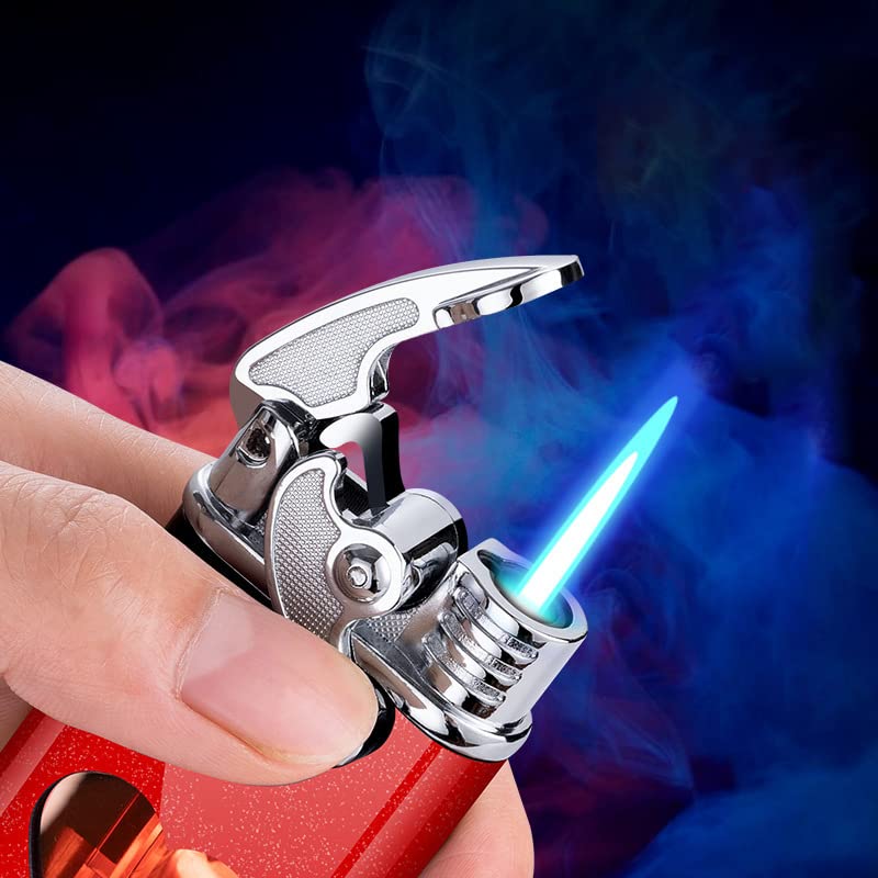 Encendedor de antorcha recargable a butano negro miniatura 3