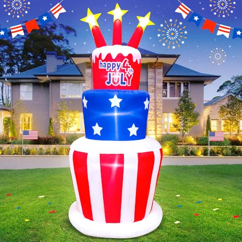 6FT Patriotic Independence Day 4th of July Inflatable Outdoor Decoration