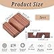 NBEADS 2 Stück Holz Handy Halter, 8x6x2 cm Holz Handyständer Universal Desktop-Telefonständer Tragbarer Mobiler Tablet-Halter mit 2 Nut für Unterstützung von Telefon im Büro zu Hause, Braune