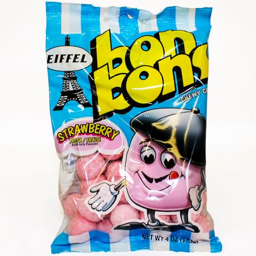 Caramelos masticables Eiffel Bon Bons fresa 4 oz miniatura 3