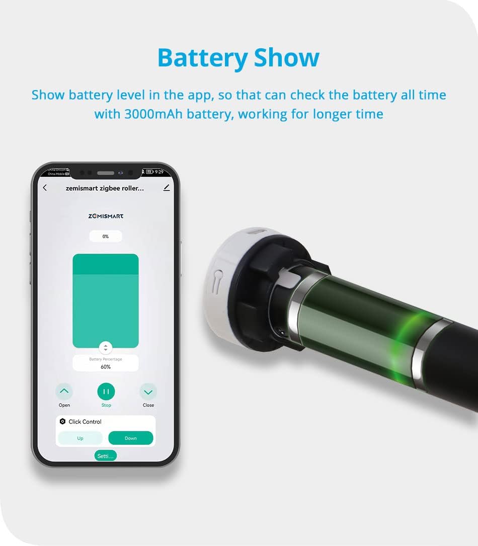 Image showing the motor's battery level displayed in the app and the motor itself.