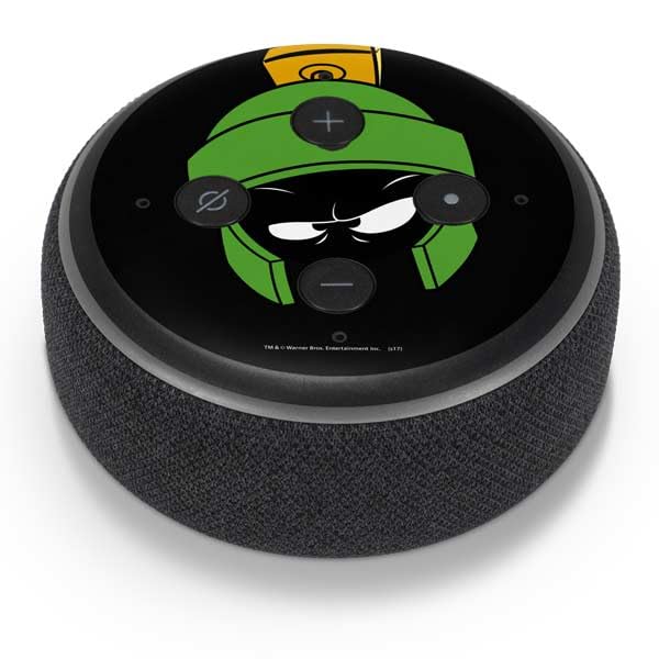 Skinit Decal Audio Skin Compatible with Amazon Echo Dot 3 - Officially Licensed Looney Tunes Marvin The Martian Design