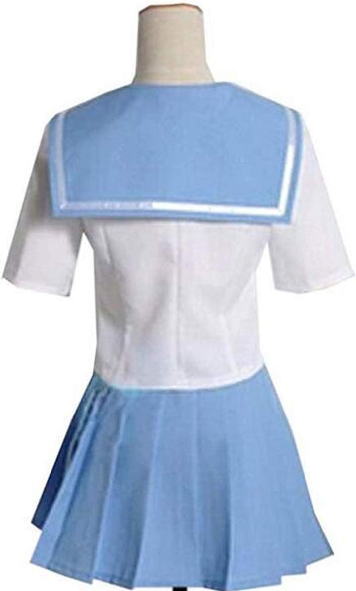 Poetic Walk Anime Womens Uniform Blue Dress Bow Suit Cosplay Costume Sailor Dress Custom