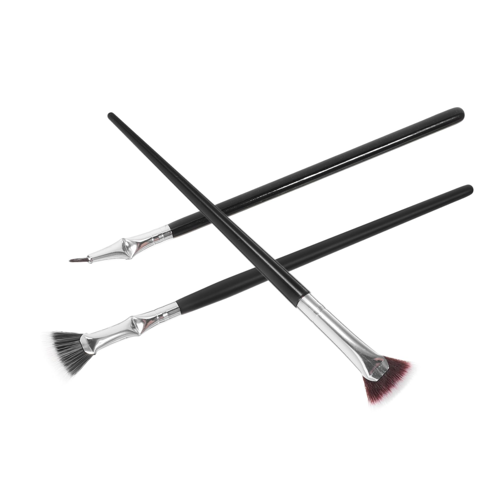 FOMIYES Comfortable Handle Lash Set Eyebrow Mascara Folding Angle Scallop Brush