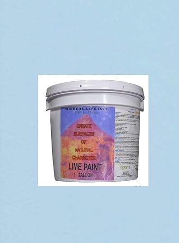 Pintura de lima de 1 galón, "Horizon" BM 809, Mineral Life Int'l Acabado de pared mineral para exteriores e interiores en colores clásicos EarthTone