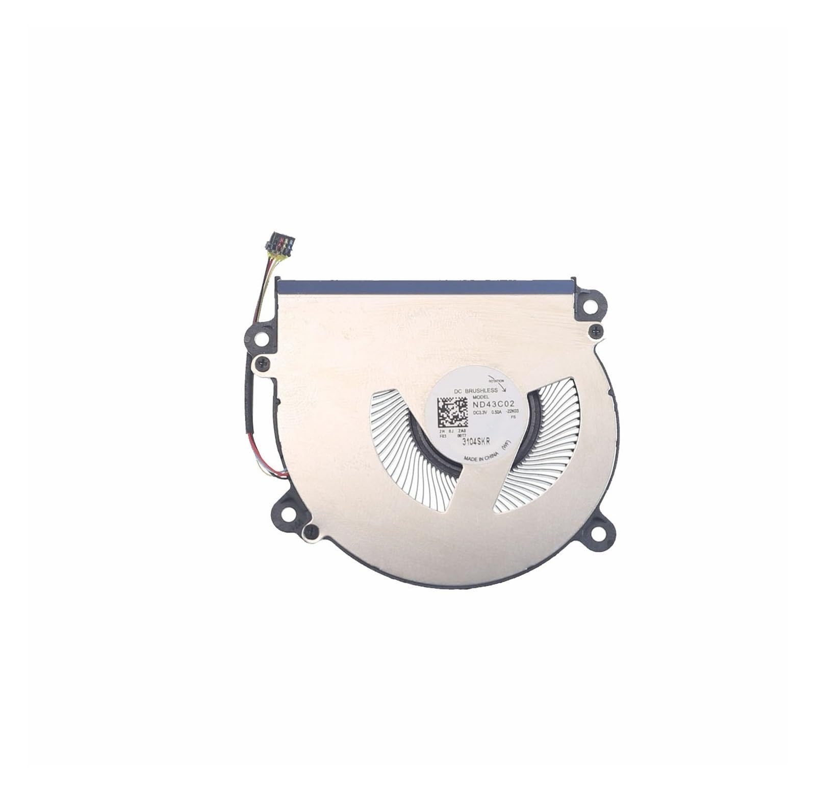 tianwandong Wentylator chłodzący do laptopa ND43C02 DC3.3V 0.50A -22K03 4-pinowy