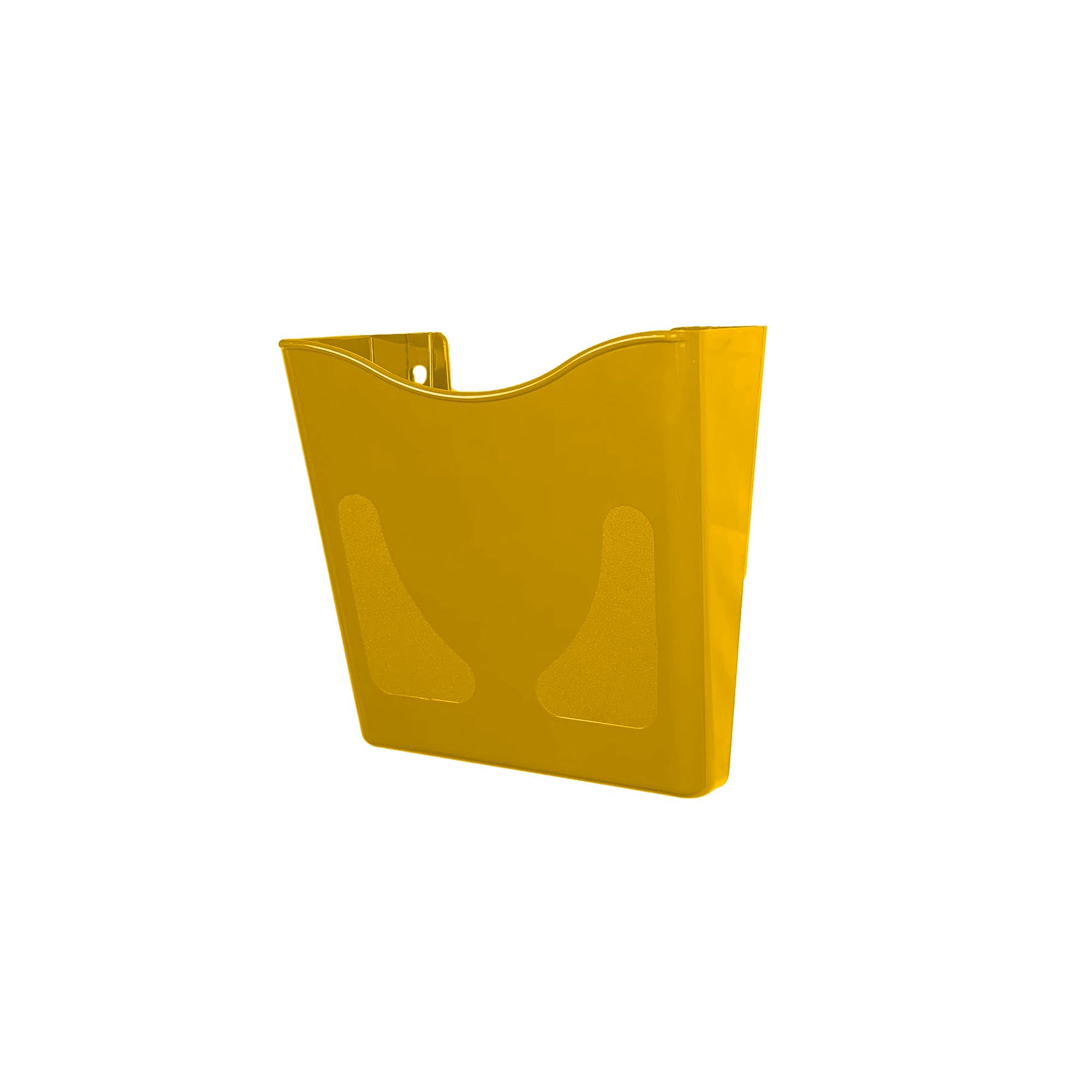 Deflecto Yellow Portrait A4 Wall Mounted Document Holder with Antimicrobial - A4 Sign Holder - A4 Leaflet Holder Wall Mounted Letter Rack Leaflet Display Stands A4 Poster Holder Brochure