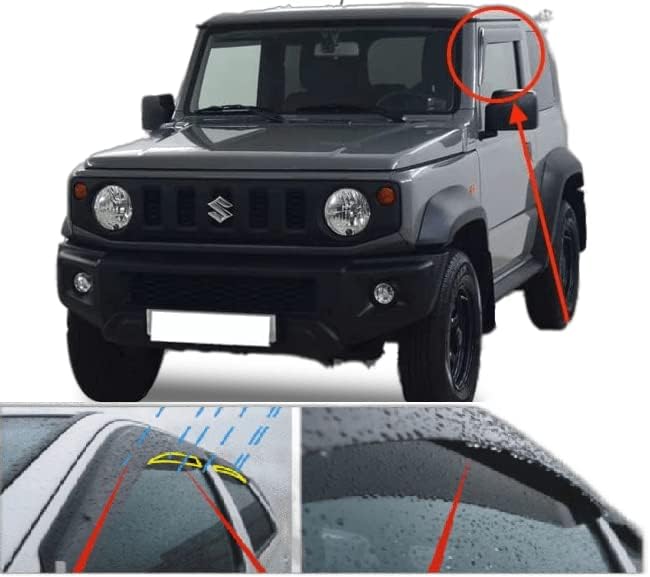 AC WOW Windabweiser Für Citroën Jumper & Fiat Ducato - Dunkel Getöntes Acrylglas Set