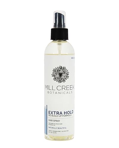 MILL CREEK Spray natural para el cabello, fijación extra, 8 onzas líquidas (8.1 fl oz)