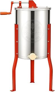 HE3MAN 3 Frame Beekeeping 304 Stainless Steel Drum Honey Extractor With Stand - Manual