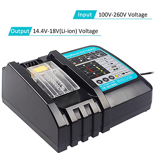 Makita Ladegerät QUPERR Lithium-Ionen DC18RC Schnellladegerät
