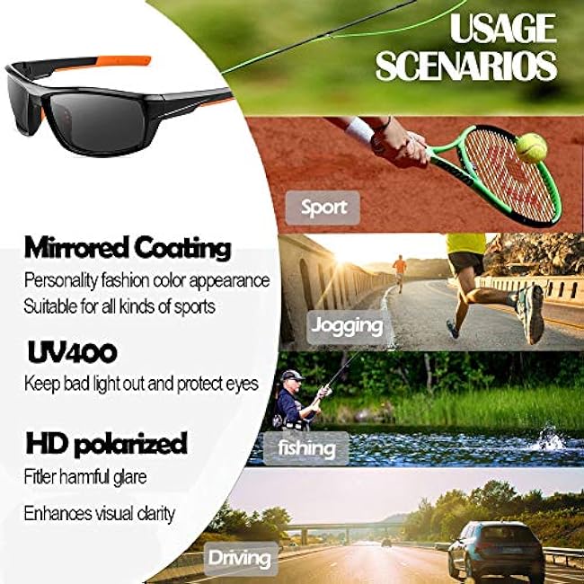Polarized Camo Sunglasses for Men Women Fishing Sports Outdoor Hunting UV Protection Glasses