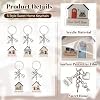 Gerrii 20 Sets Real Estate Agent Closing Gifts Sweet Home Keychains with Congratulations Card Bulk for House Buyers Housewarming Party Favors Key Chains Newlywed Couple Moving in Keepsake Supply #2