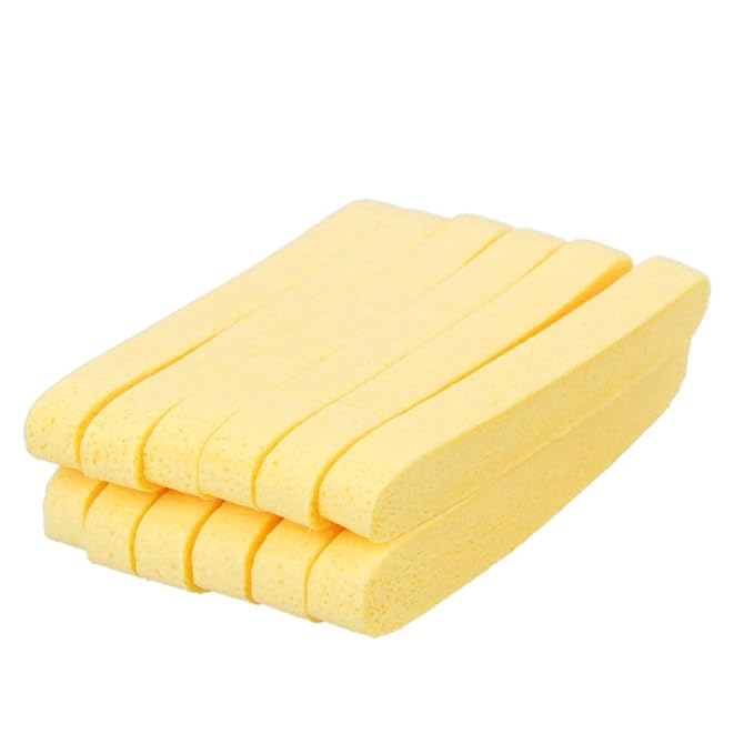 Generic 6 Pairs Compressed Sponge Foam Sticks Facial Cleaning Mat Pad Reusable Cleanser Strips Face Washing Cleansing Product