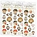 Playhouse Harry Potter Chibi Shiny Foil Enamel Effect Sticker Sheet - 3 Packs