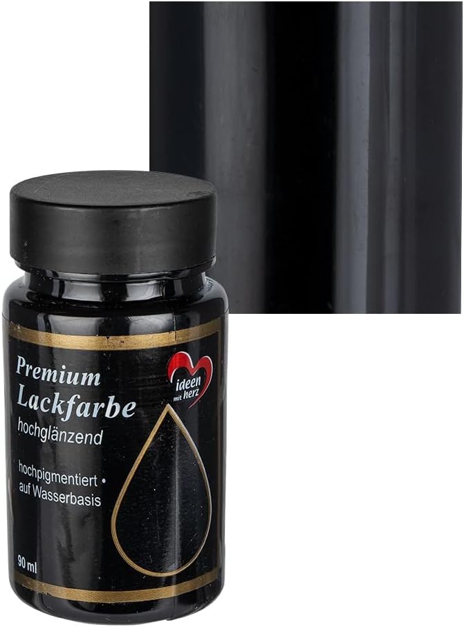 Peinture Laquée Noir - 90 ml - Haute Brillance
