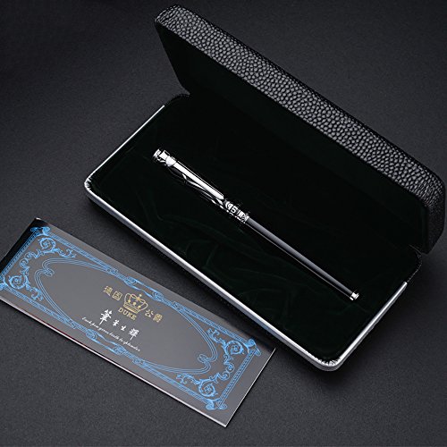 Duke Ruby Fude Nib Fountain Pen for Business Signature, Art Drawing Sketching Calligraphy with Gift Box Set - Thumbnail 5