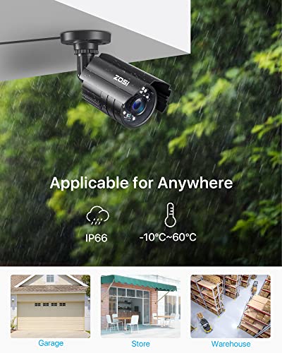 Zosi 1AC-2112C-BS-N 1080P Cctv Camera Outdoor Indoor Hybrid 4 In 1 Hd Tvi/Cvi/Ahd/Cvbs Home Security Cameras System,Night Vision,Waterproof Metal Housing Bullet Cam thumb #6