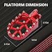 AnXin Foot Pegs Motorcycle Universal CNC Footpeg for CRF XR CR 50 70 80 100-125cc CT200U Mini Bike SSR Apollo RFZ TaoTao Lifan Kayo Coolster Pit Bike - Red