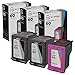 LD Remanufactured Ink Cartridge Replacement for HP 60 (2 Black, 1 Color, 3-Pack)