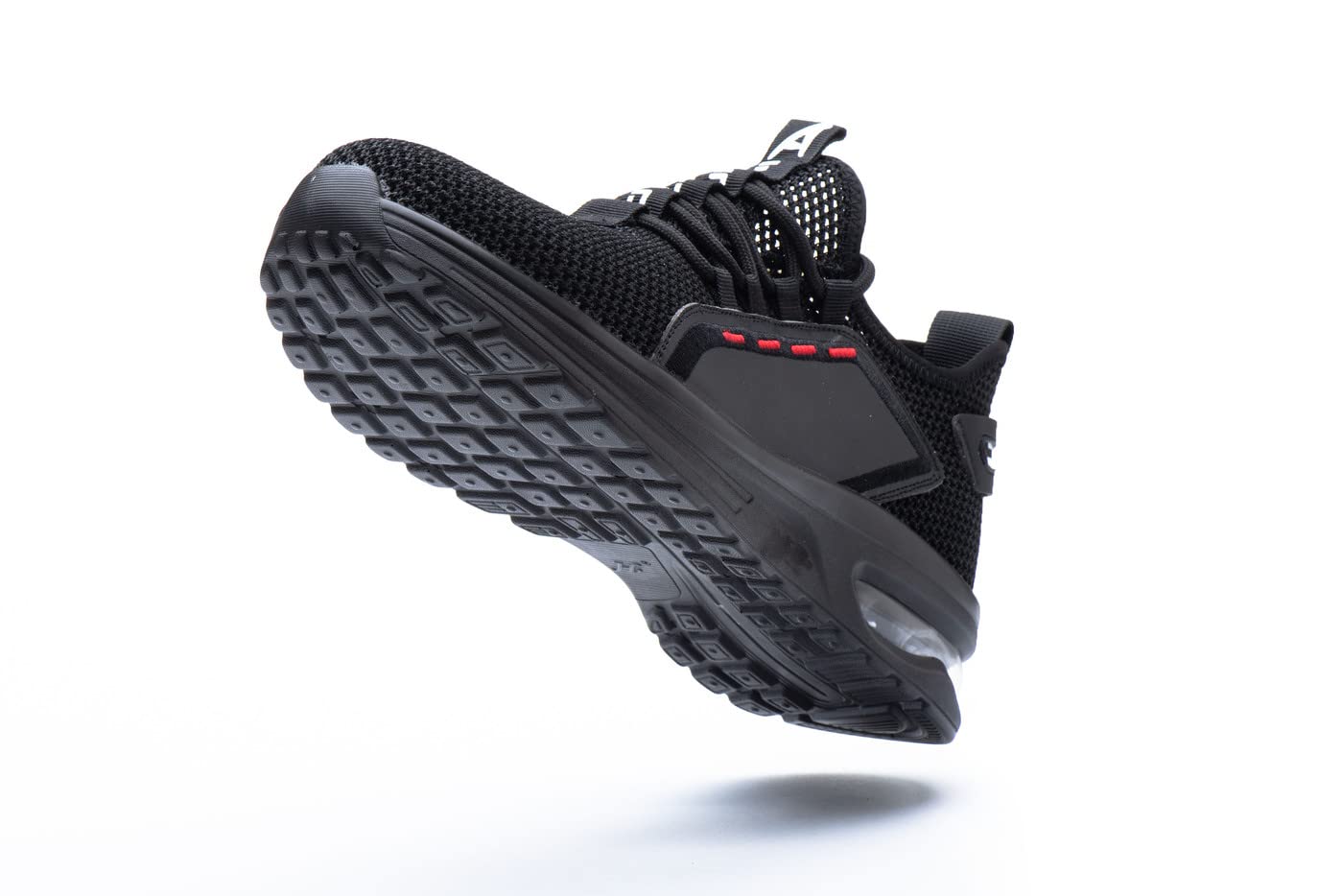 Santimon Scarpe da Ginnastica Antinfortunistiche da Uomo in Rete con Puntale in Acciaio Ultraleggere E Traspiranti da Donna con Lacci Elastici