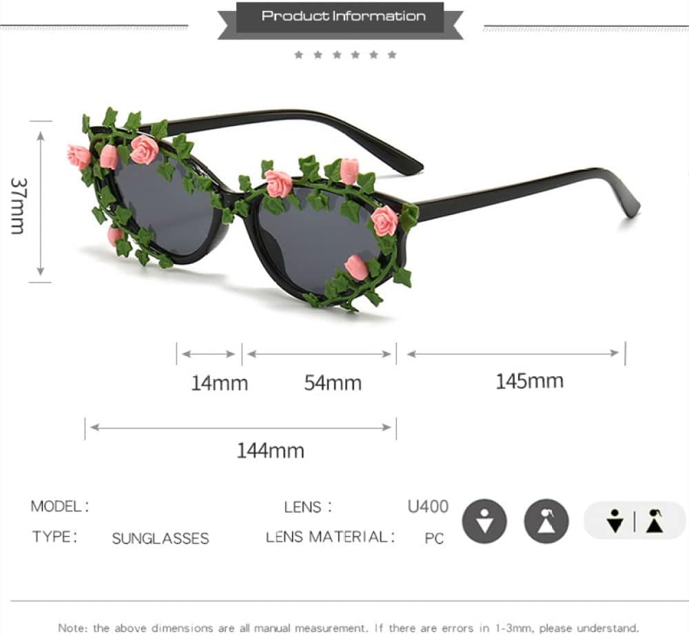 MUTYNE Flower Cat Eye Sunglasses Women Fashion Small Frames Punk Sun Glasses Female Retro Shades Eyewear UV400