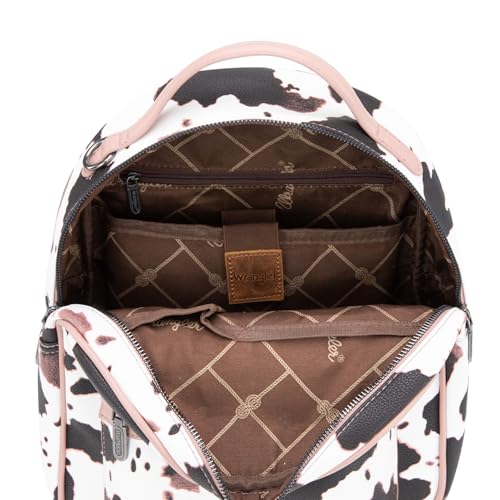 Image of Montana West Wrangler Cow Print Backpack Cute Daypacks Large Bookbag Purse for Women WG133-8603PK