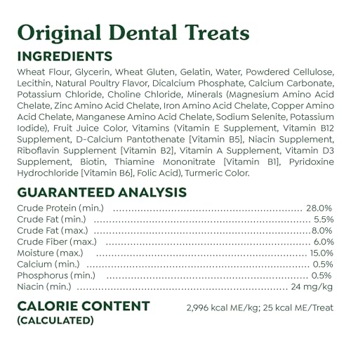 Greenies Original Teenie Dental Dog Treats, 12 oz. Pack (43 Treats)