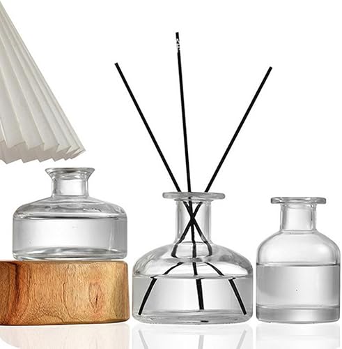 Miniatura 9 de Difusor de vidrio vacío recargable de 6.8 fl oz6.6 onzas, tarro difusor de frasco, contenedor de aromaterapia, aceites esenciales, accesorios de